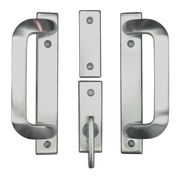 Satin Nickel Anvers Trim Set for Andersen Gliding Patio Doors 2565541 Andersen Gliding Patio Door Satin Nickel Anvers Trim Set Part Number 2565541